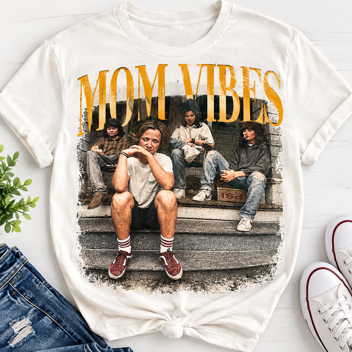 Mom Vibes-Dtf T-shirt Design