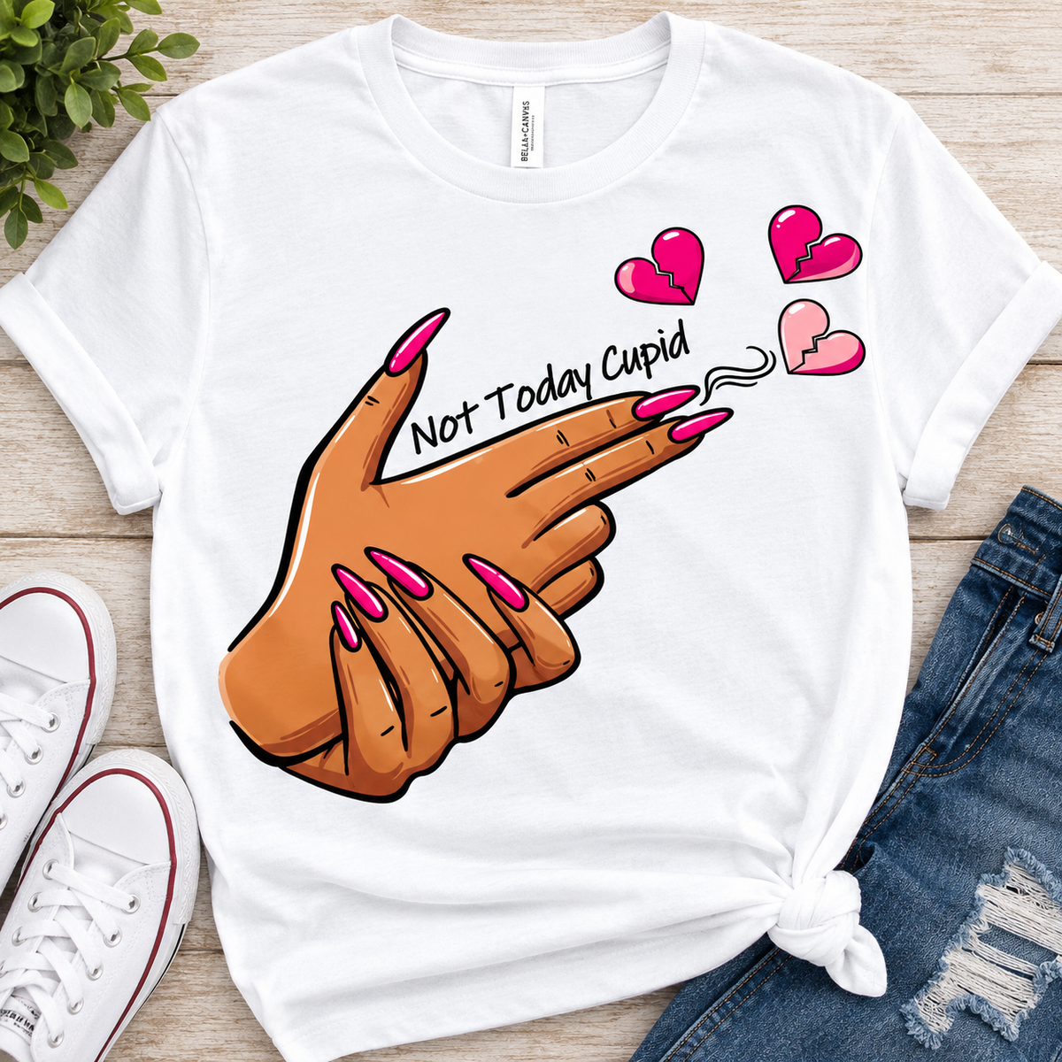 Not Today Cupid-Dtf Tshirt Design