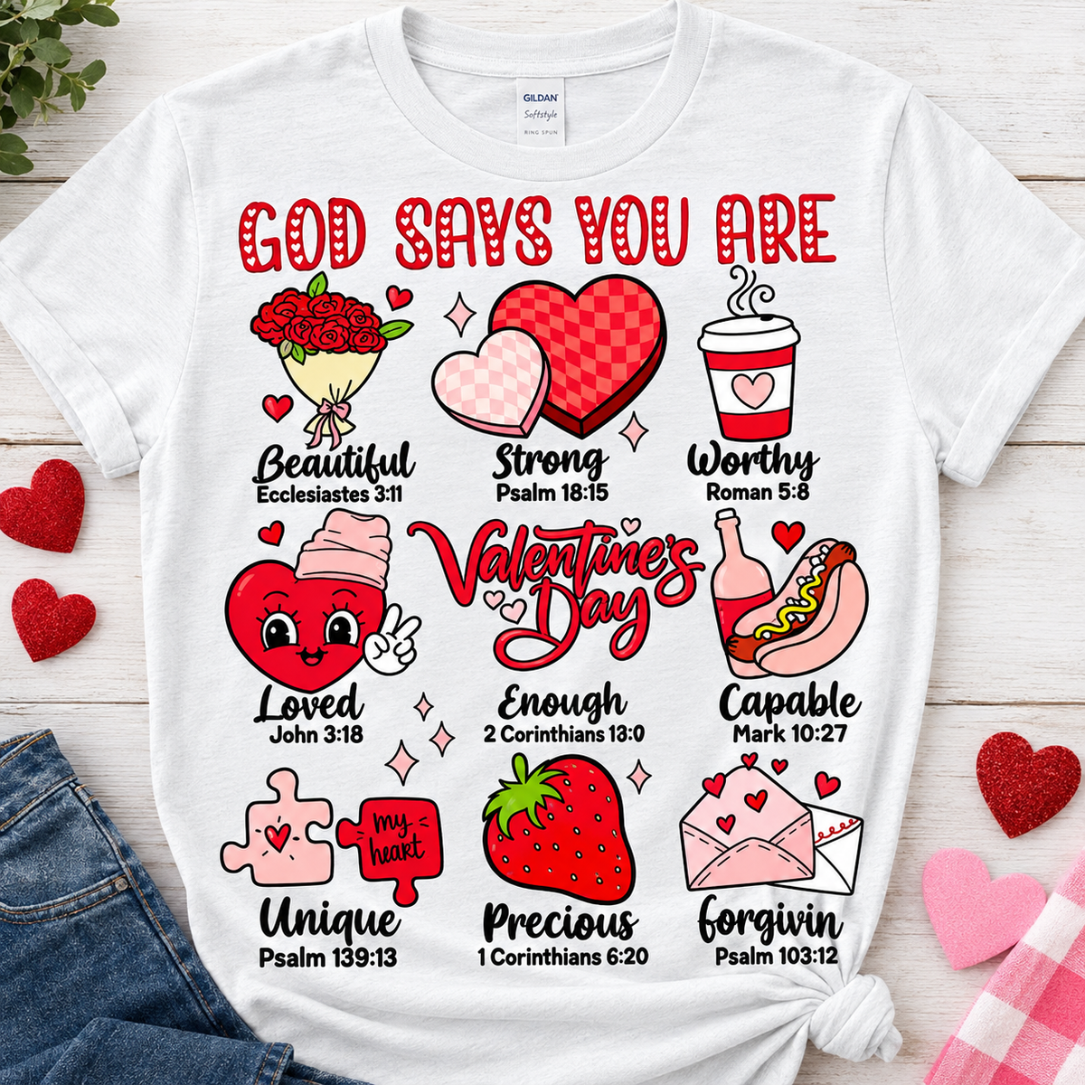 God Says You Are-Dtf Tshirt Design
