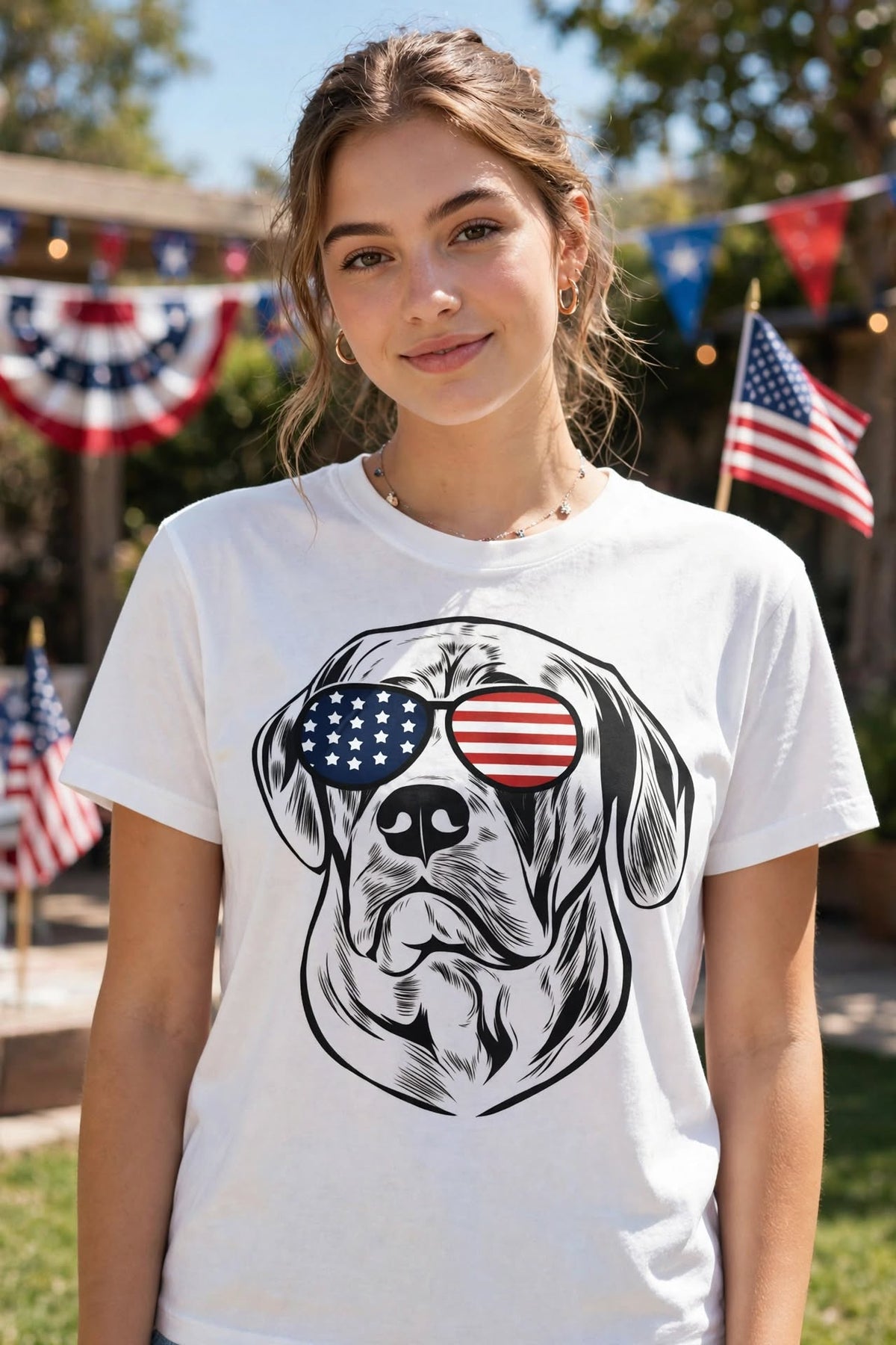 July Dog-Dtf T-shirt Design