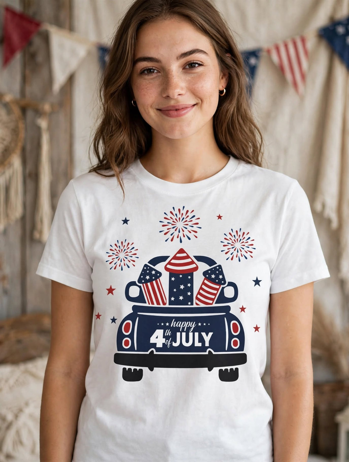 Blue Truck-Dtf T-shirt Design