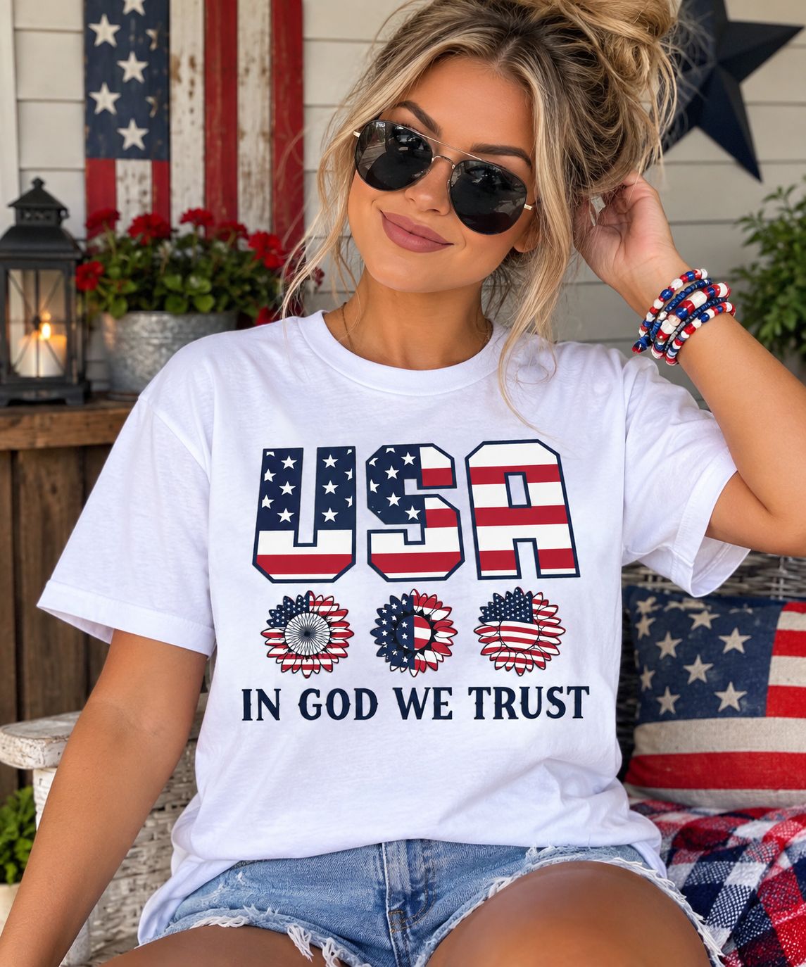In God We Trust-Dtf T-shirt Design