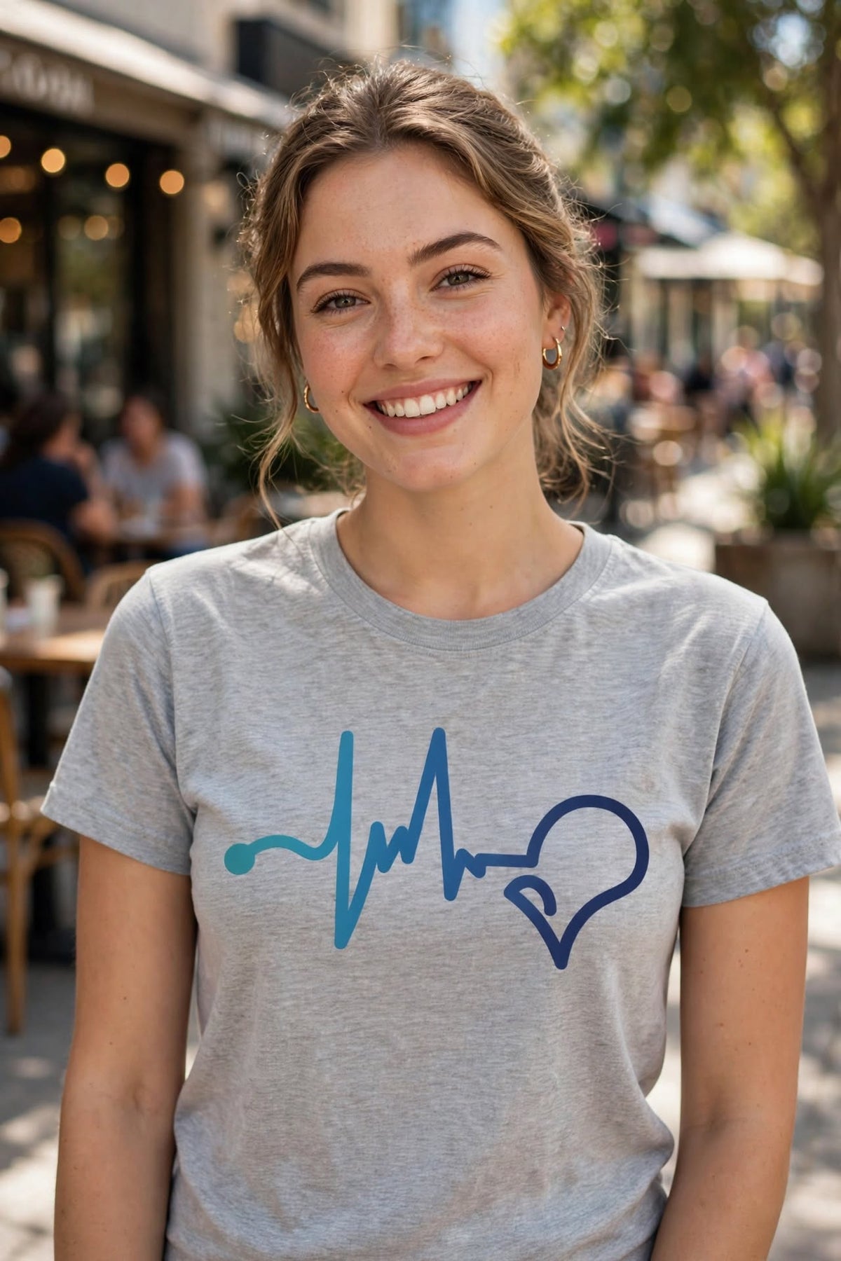 Heart Rate Suicide Awareness-Dtf T-shirt Design