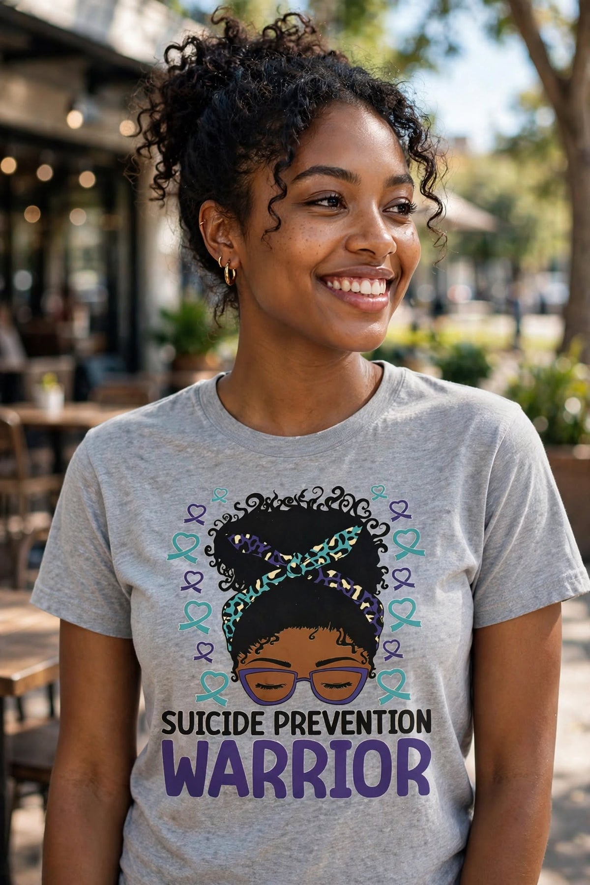 Warrior Suicide Awareness-Dtf T-shirt Design