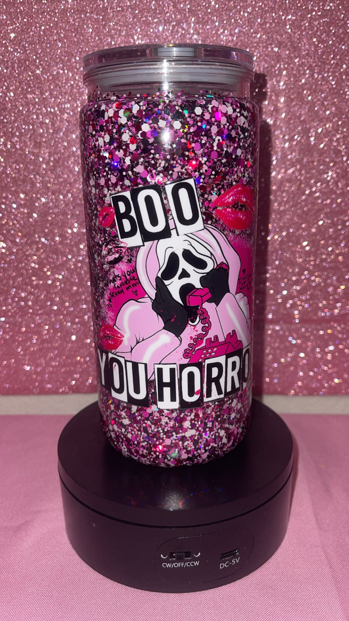 Boo You Horror- 20oz Snow Globe Cup
