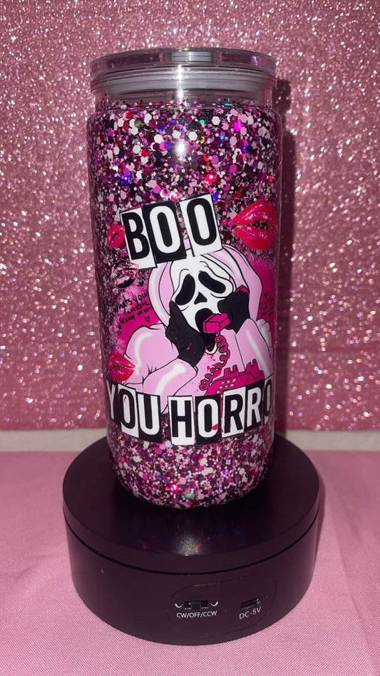 Boo You Horror- 20oz Snow Globe Cup