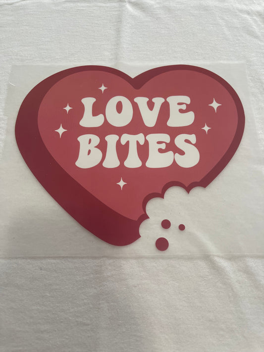 Love Bites Valentines-Dtf T-shirt Design