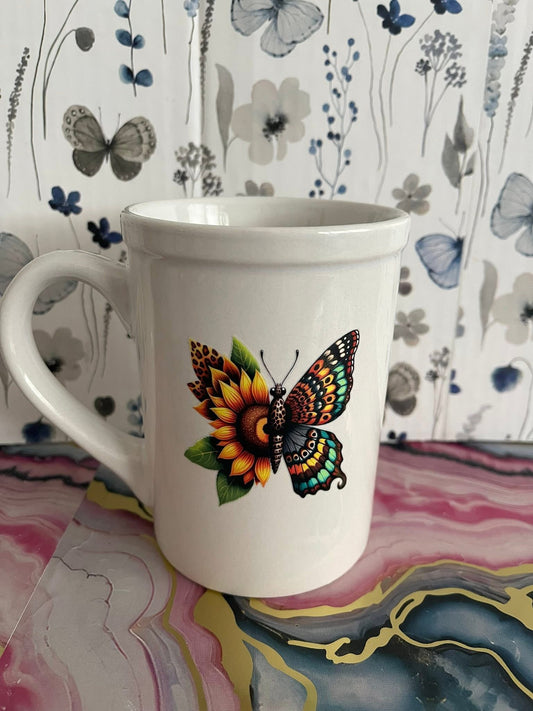 Butterfly Sunflower~~Coffee Mug