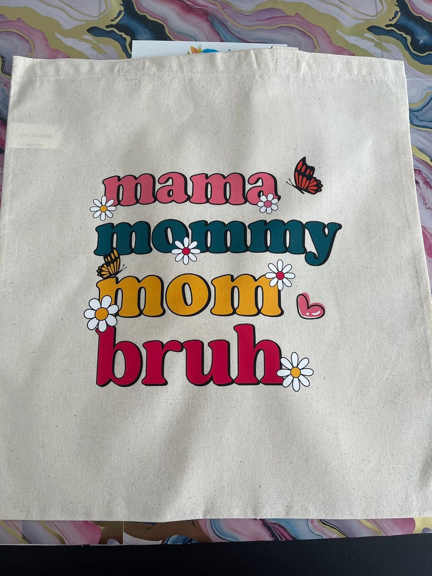 Mama,Mommy,Mom,Bruh~~Tote Bags