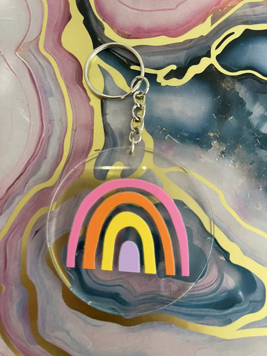 #47 Rainbow~~Keychain