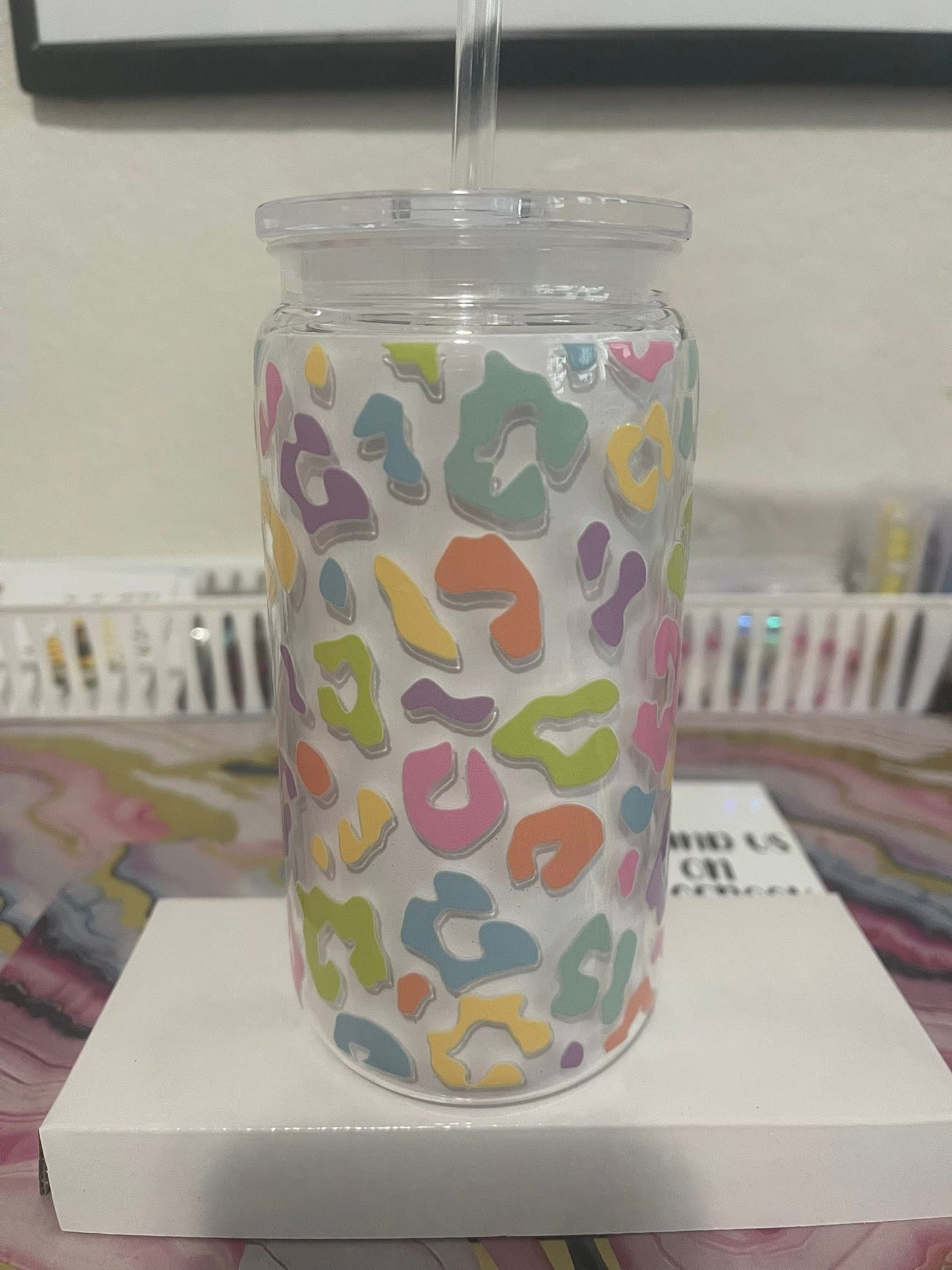 Cheetah Print~~16oz Tumbler Cup