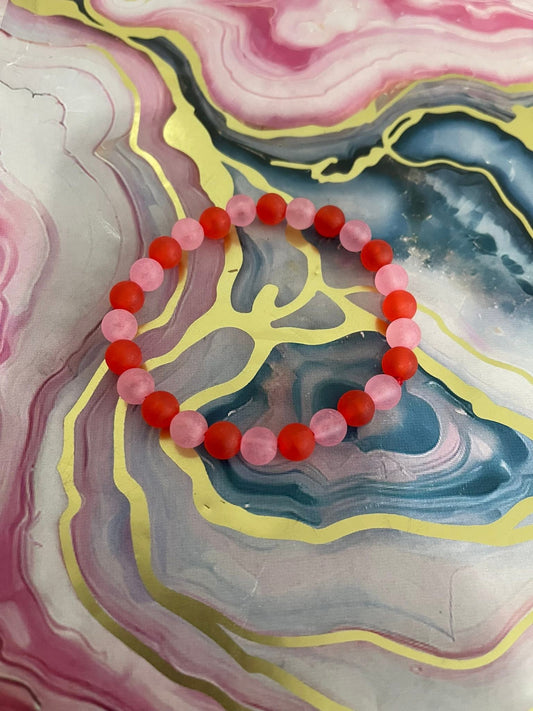 #80 Red & Pink~~Bracelet