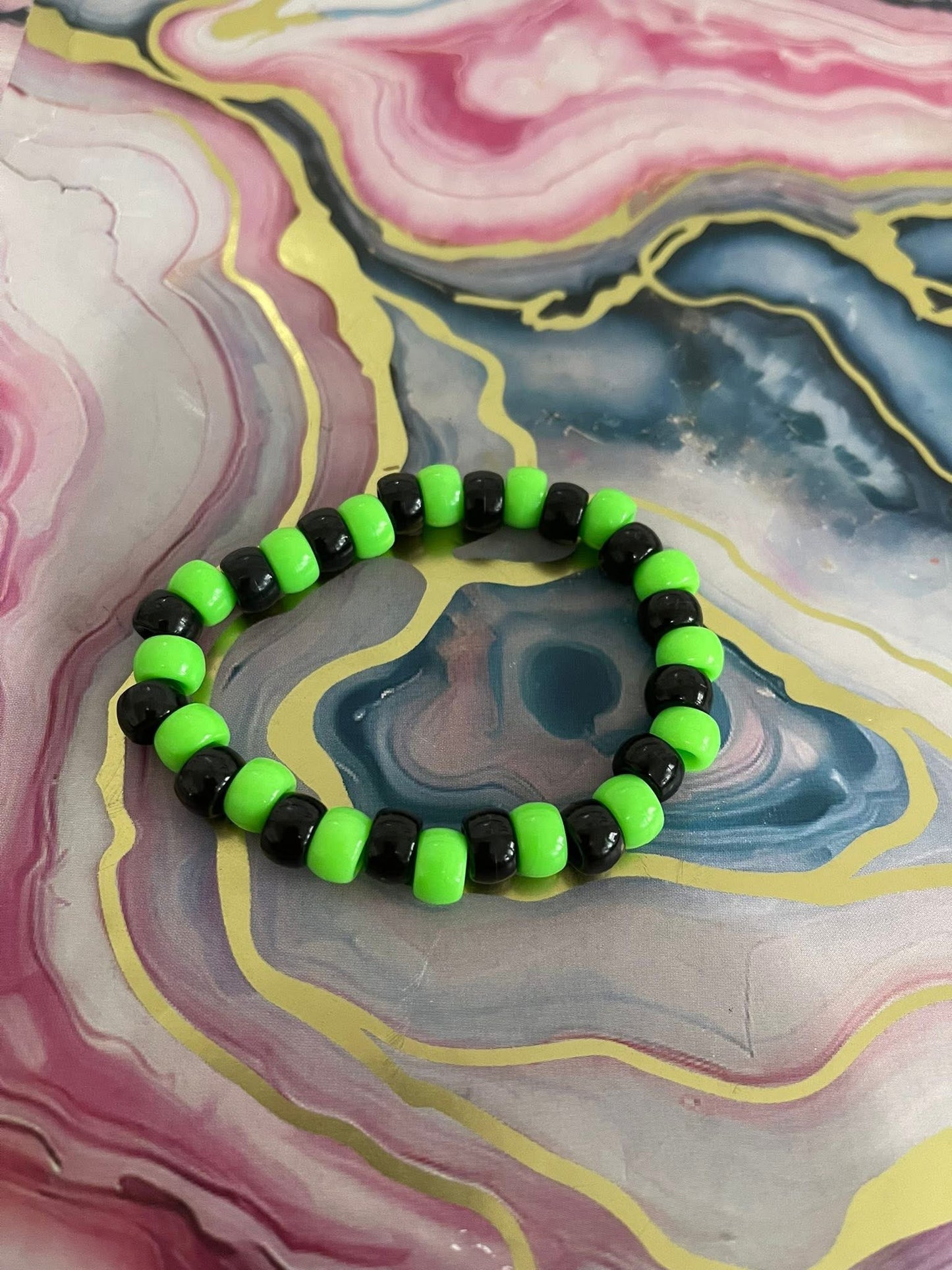 #73 Black & Green~~Bracelet