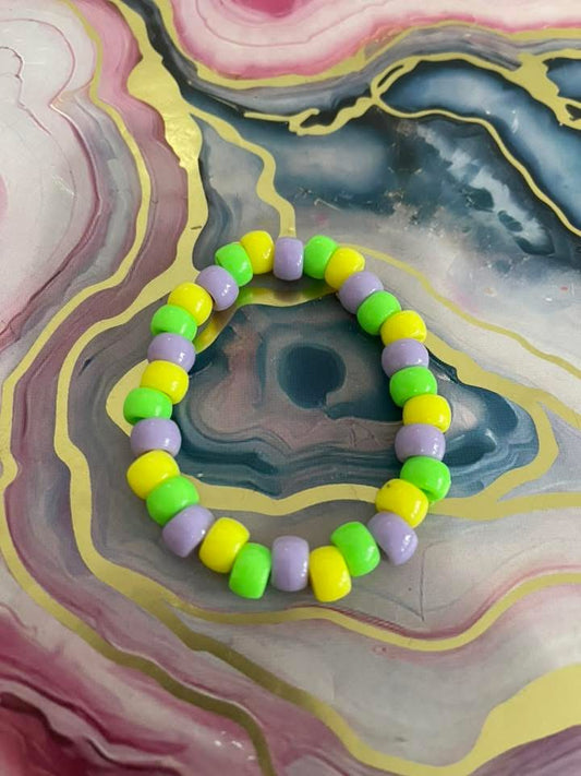 #31 Yellow,Green & Purple~~Bracelet