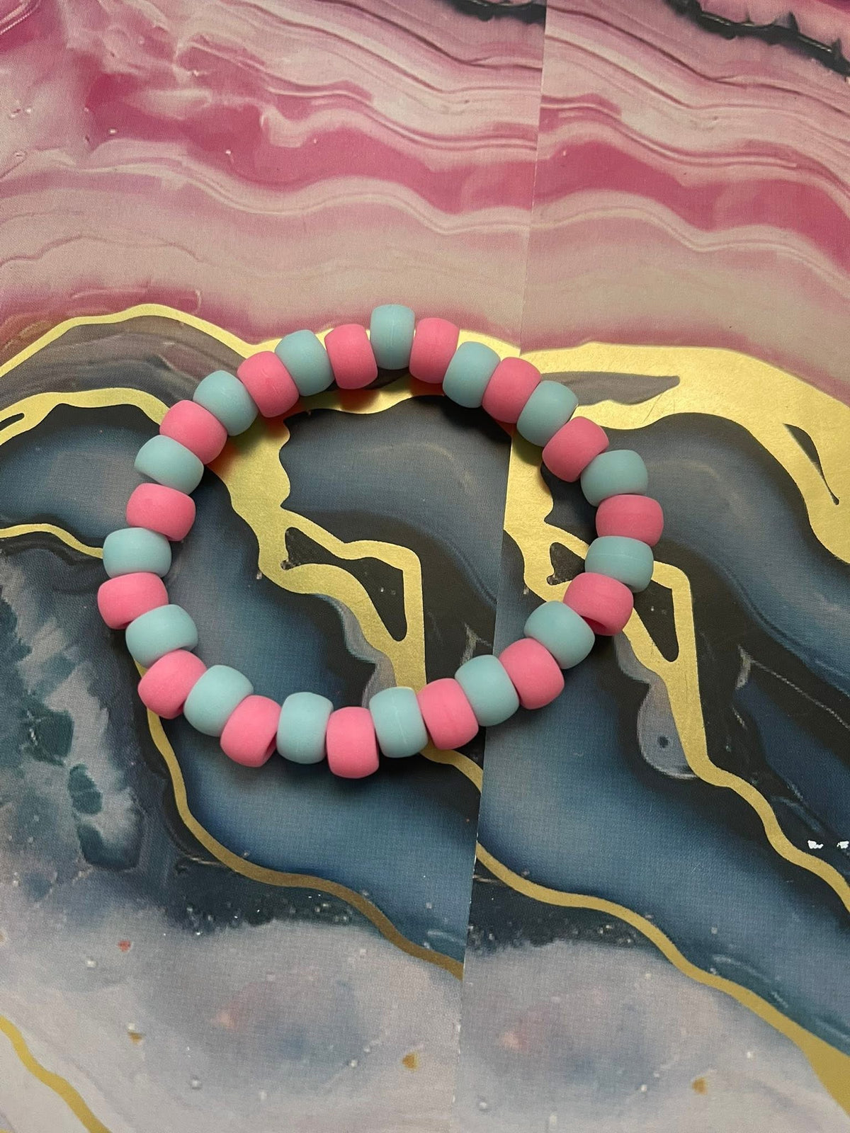#33 Pink & Blue~~Bracelet