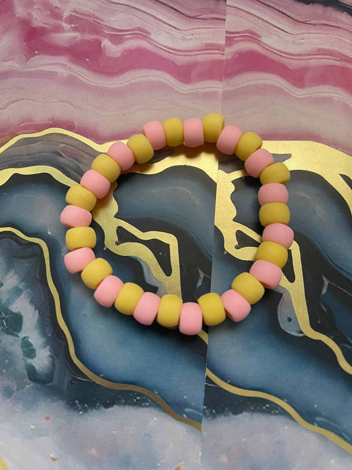 #36 Yellow & Pink~~Bracelet