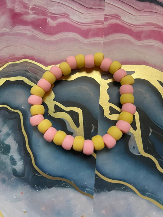 #36 Yellow & Pink~~Bracelet