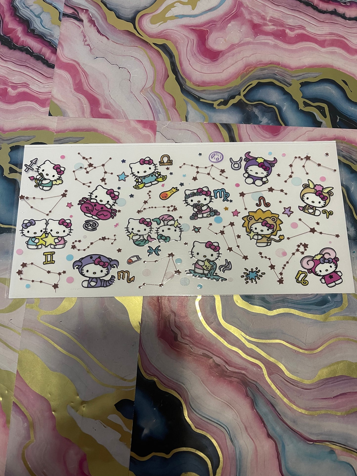 #77 HK Zodiac~~UV DTF CUP WRAP