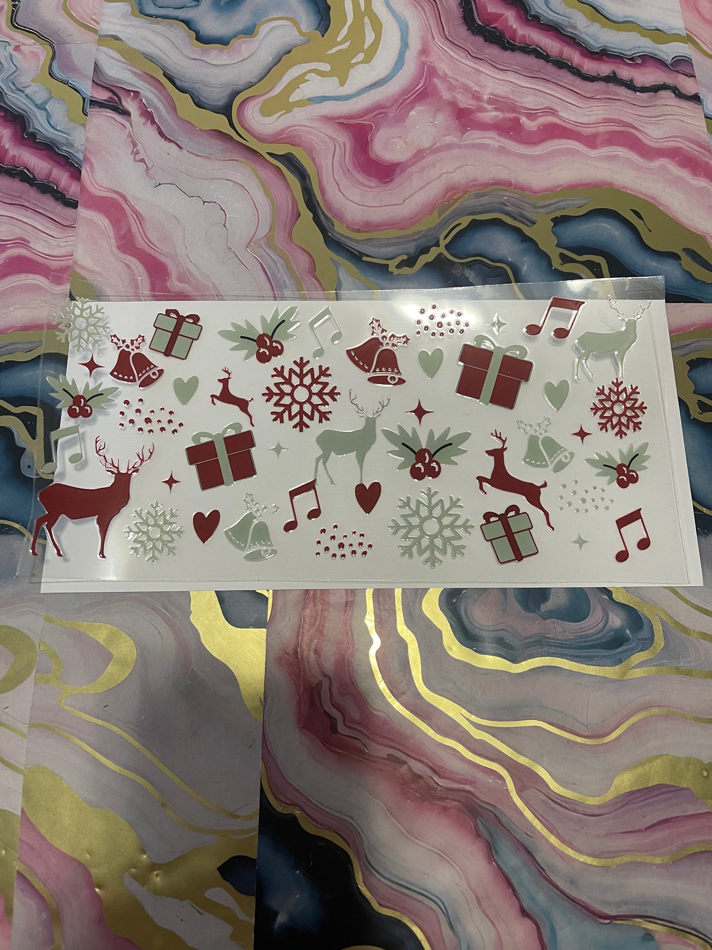 #73 Christmas Deer~~UV DTF CUP WRAP