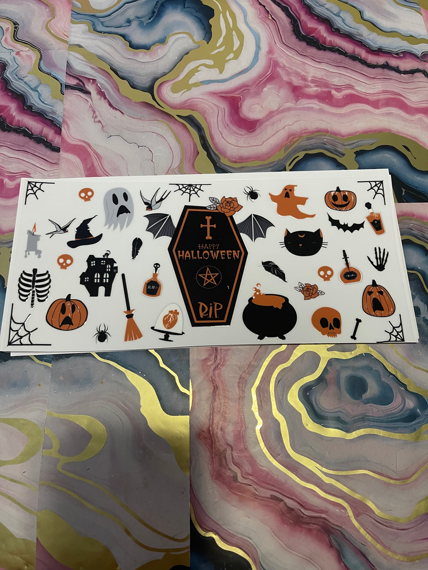 #52 RIP Halloween~~UV DTF CUP WRAP