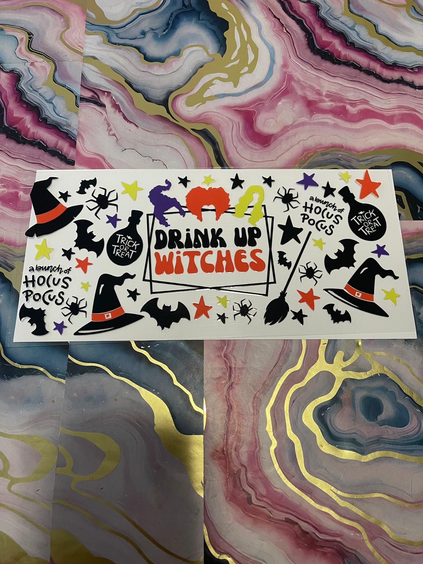 #48 HP Drink Up Witches~~UV DTF CUP WRAP