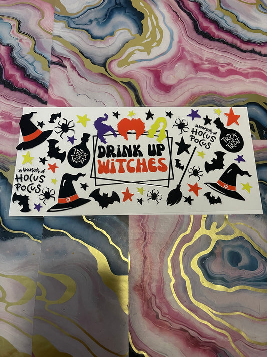#48 HP Drink Up Witches~~UV DTF CUP WRAP