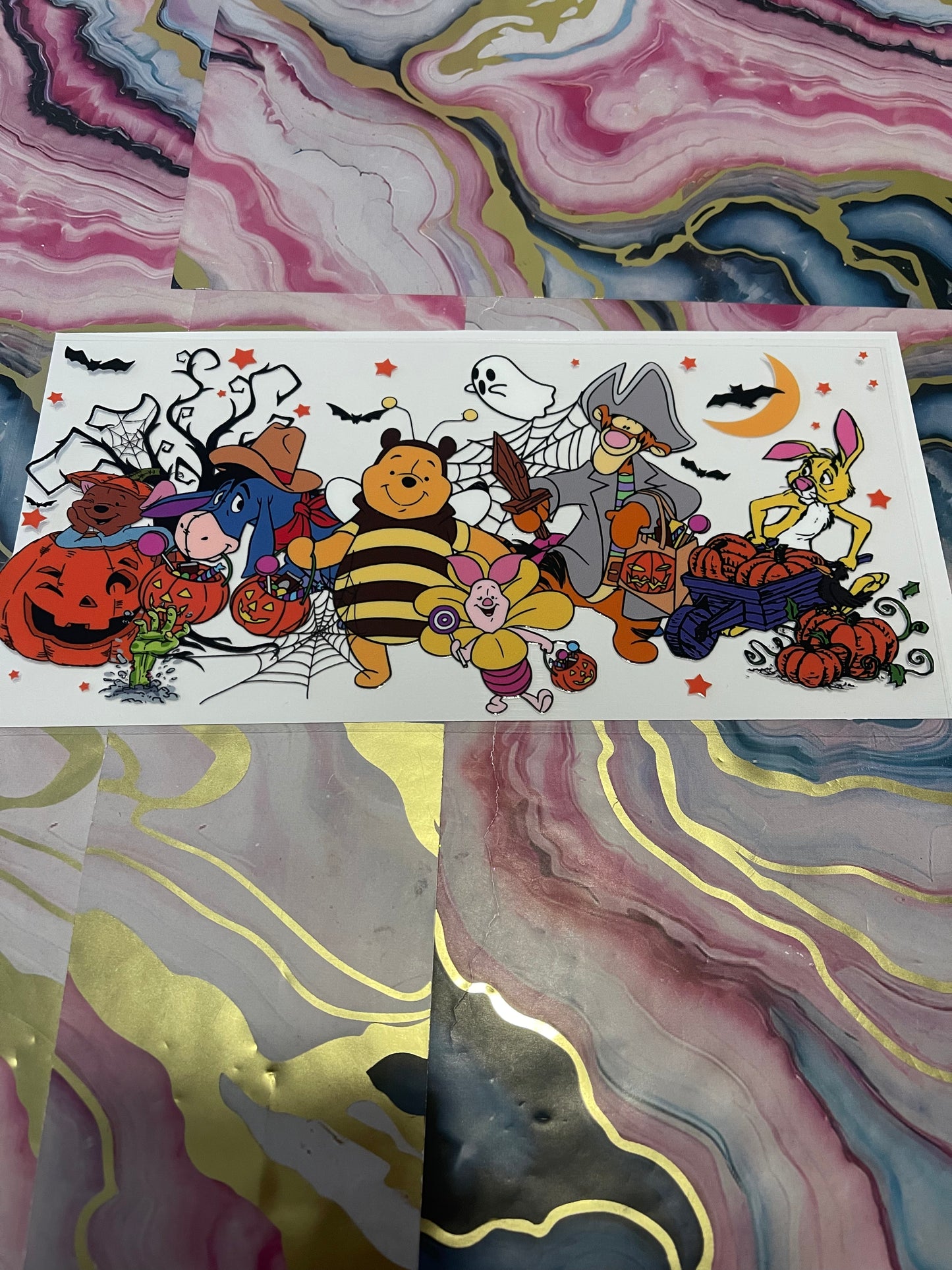 #42 Yellow Guy & Friends Halloween~~UV DTF CUP WRAP