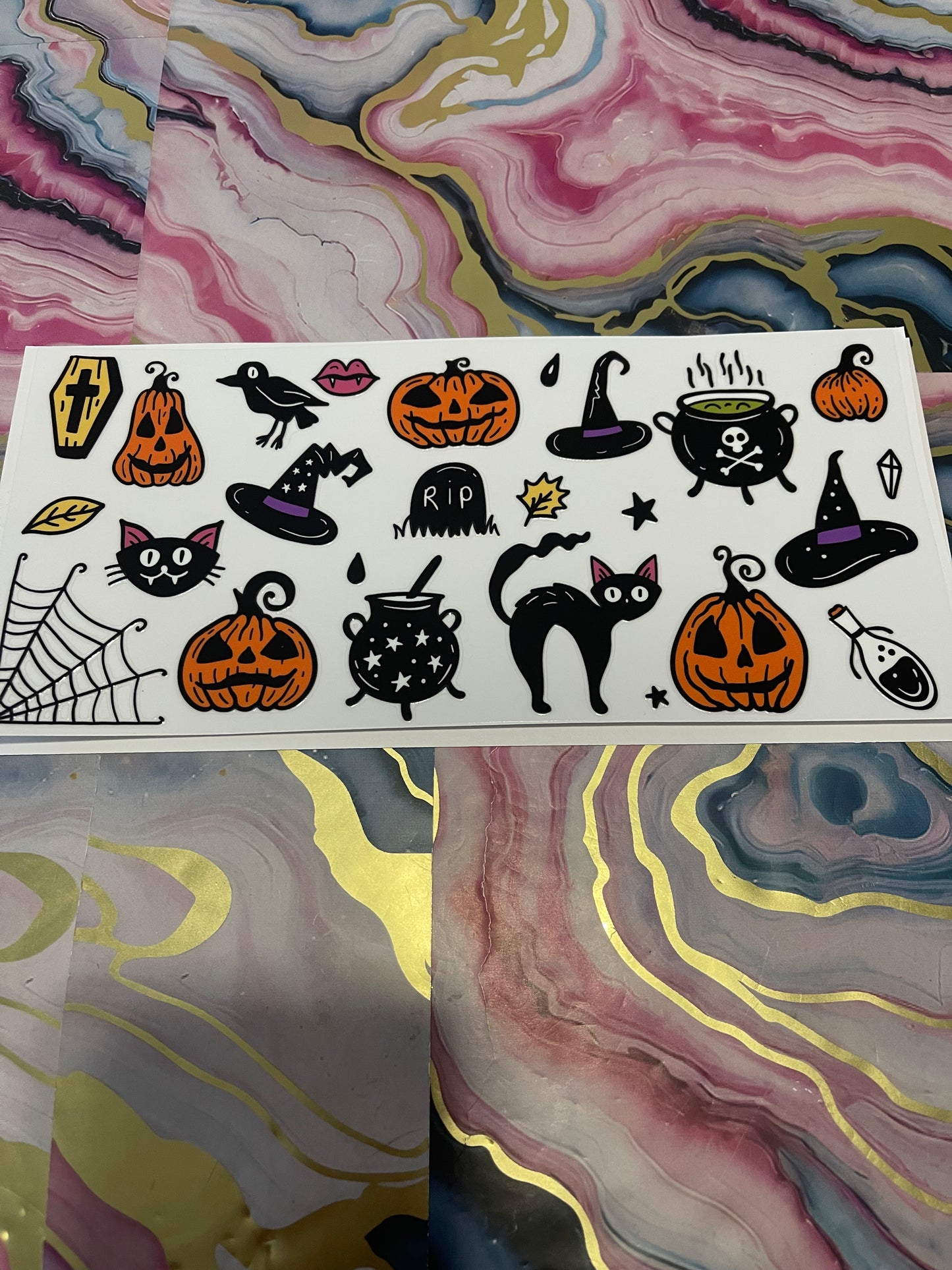 #37 Scary Cat~~UV DTF CUP WRAP