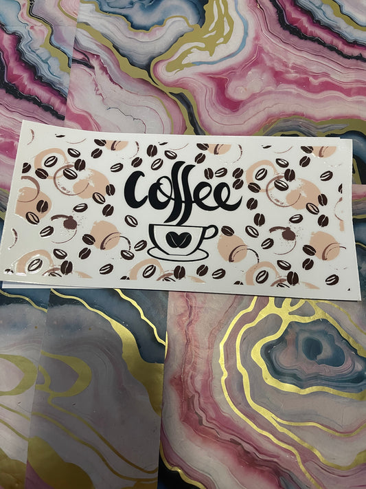 #17 Coffee Lover~~UV DTF CUP WRAP