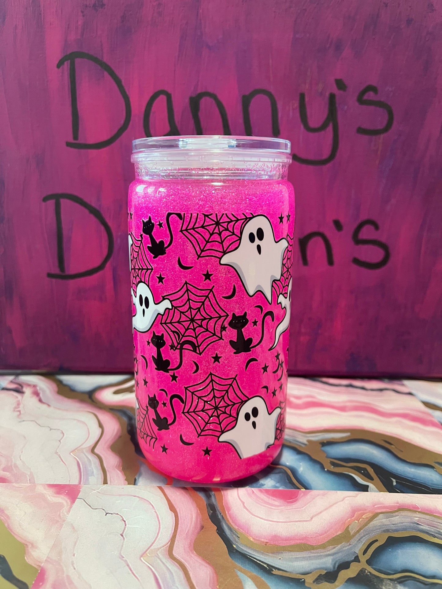 Ghost & Cats - 16oz Snow Globe Cup