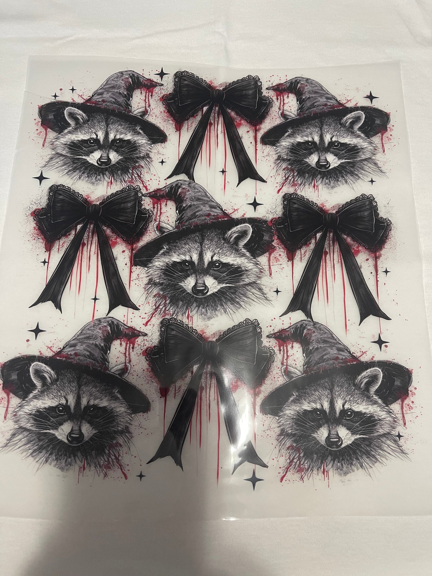 Scary Raccoon-Dtf T-shirt Design