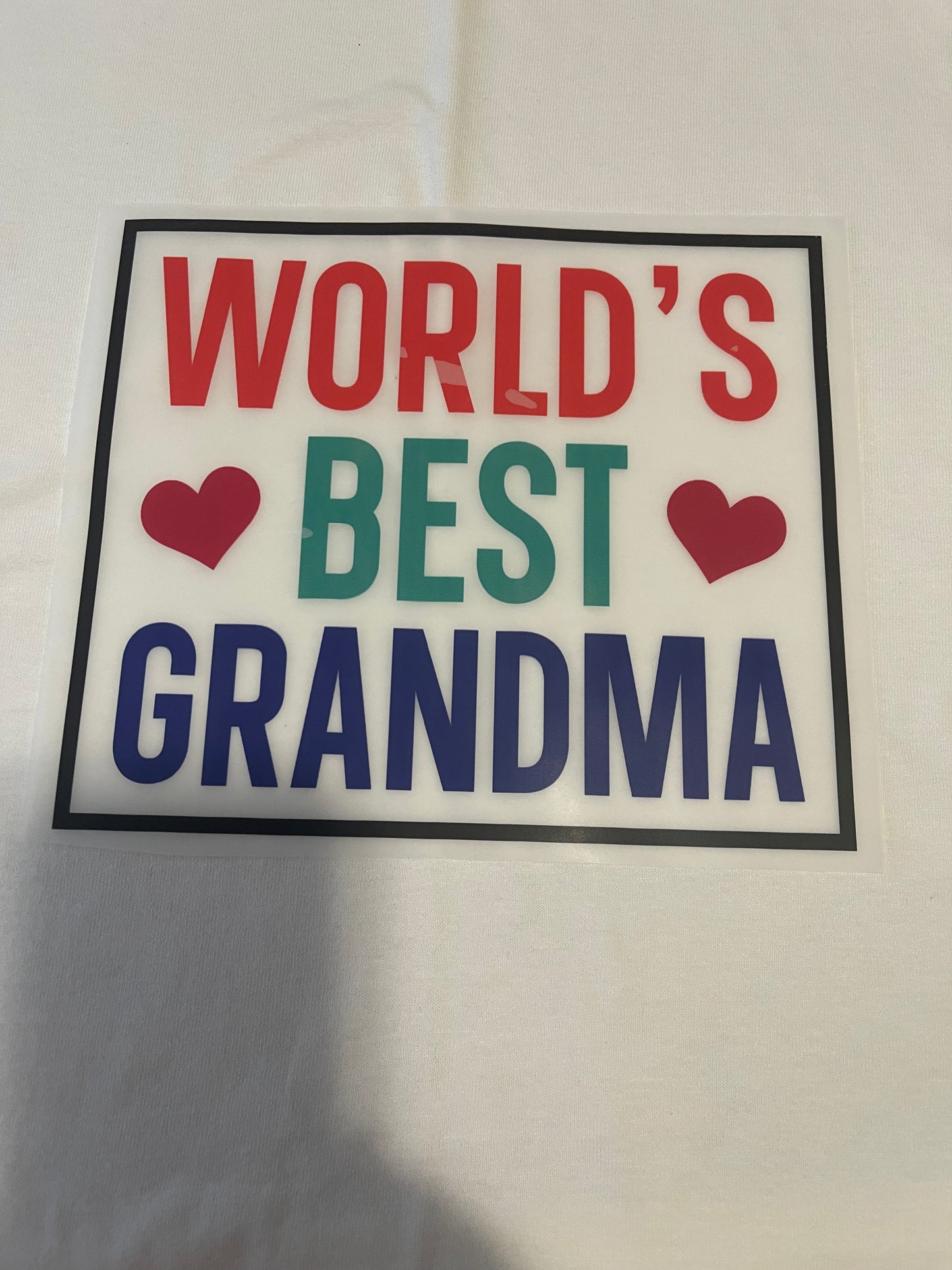 World's Best Grandma-Dtf T-shirt Design