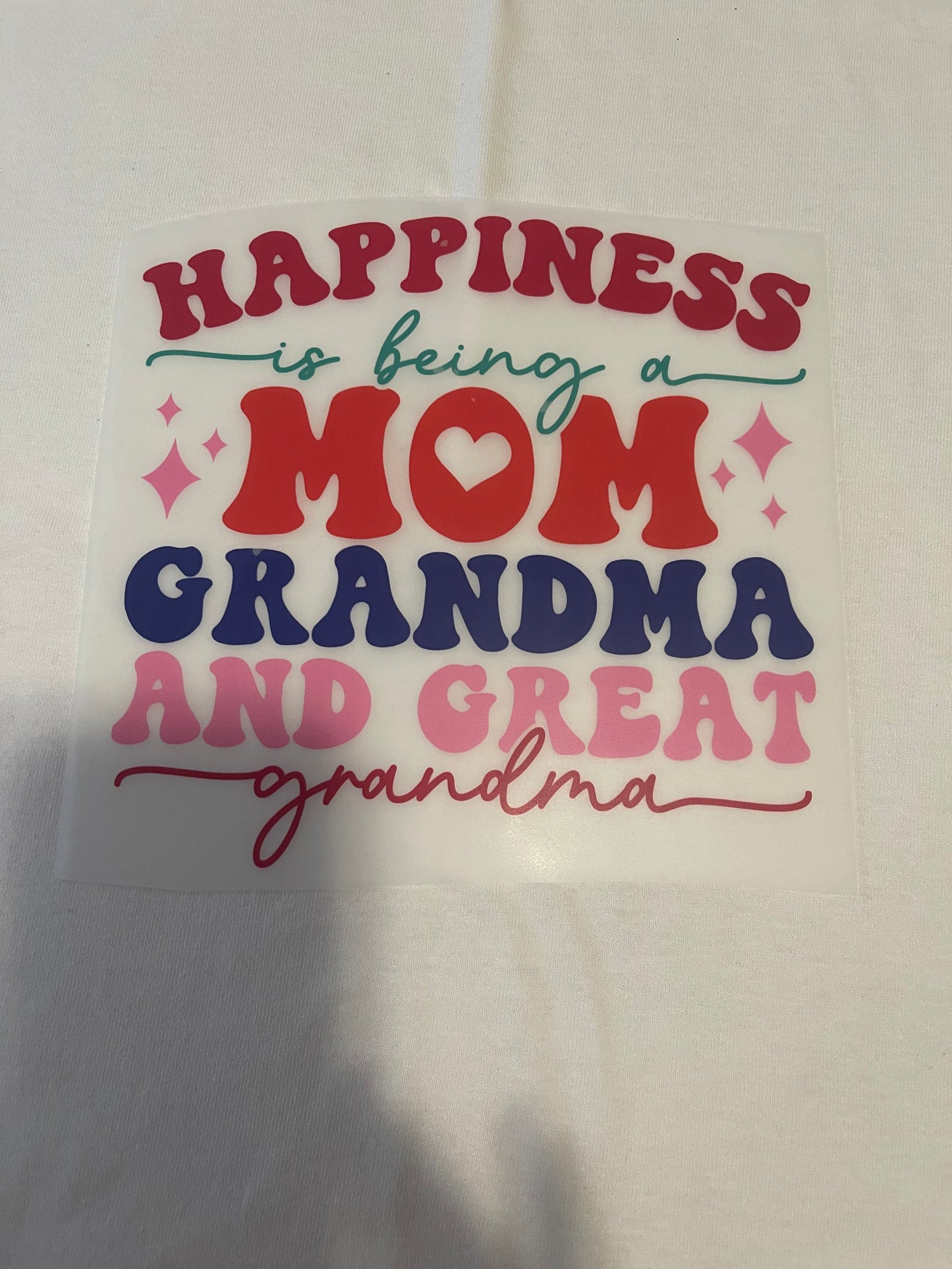 Mom Grandma Great Grandma-Dtf T-shirt Design