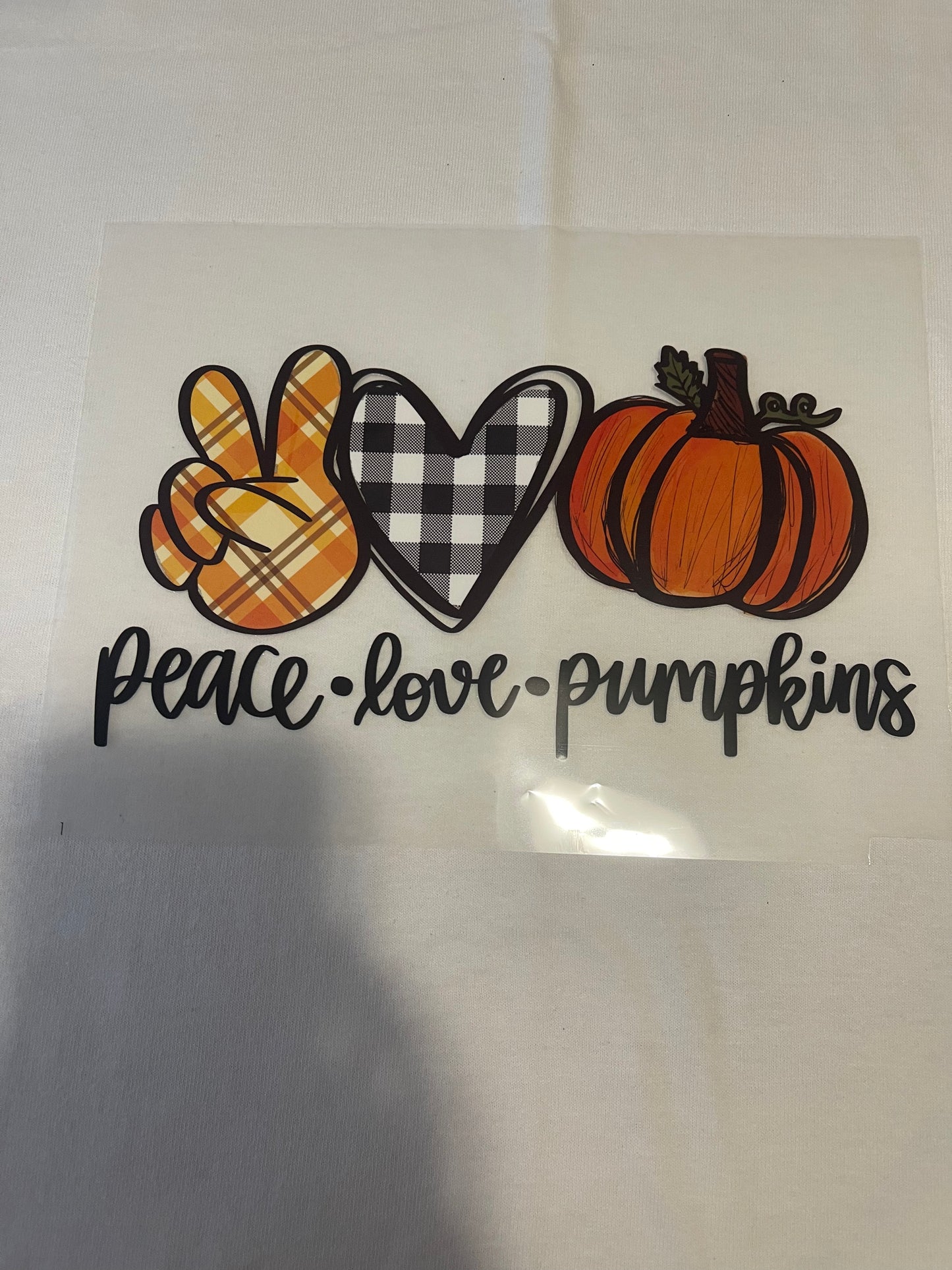 Peace Love Pumpkins-Dtf T-shirt Design