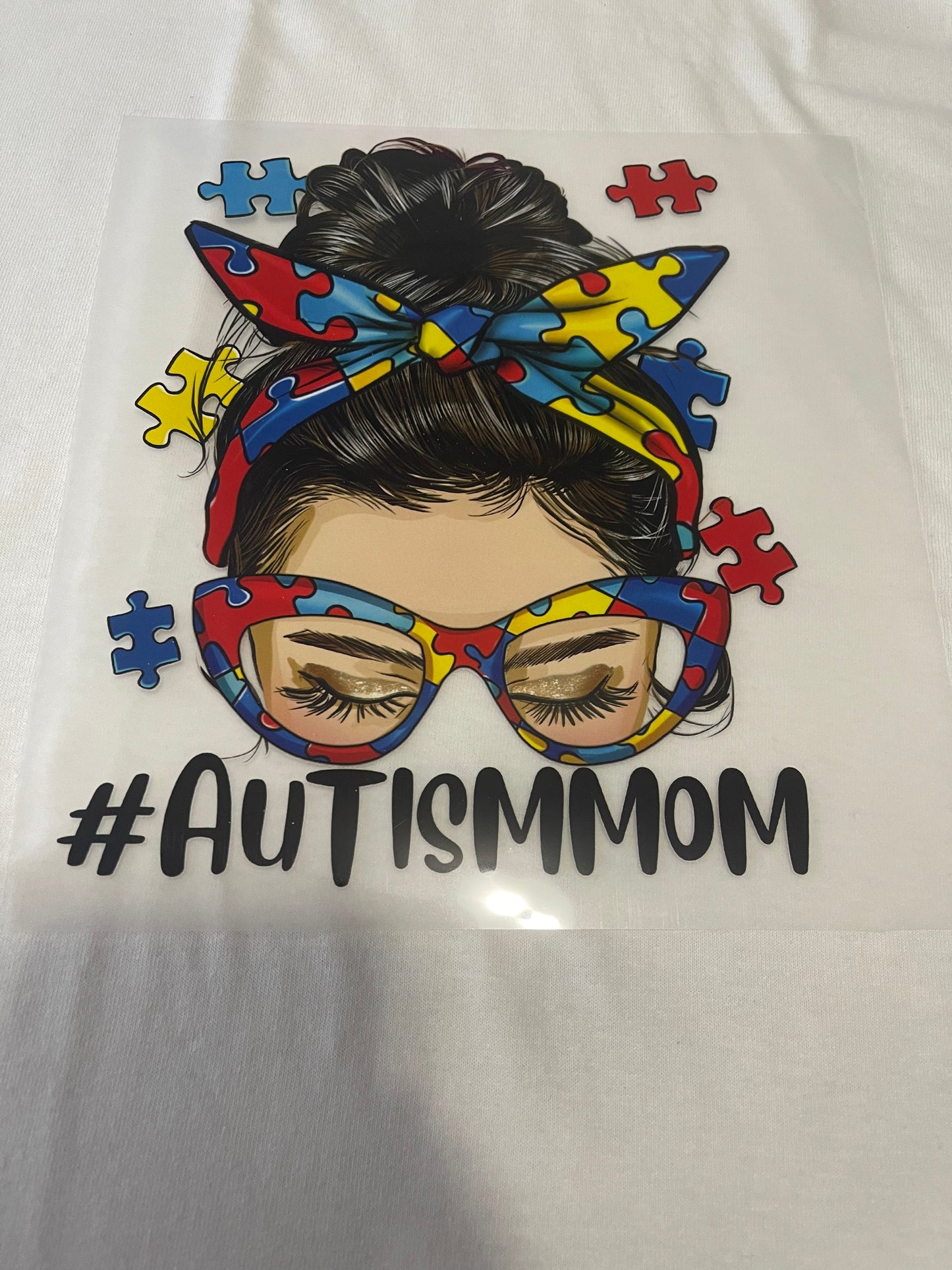 #Autismmom-Dtf T-shirt Design