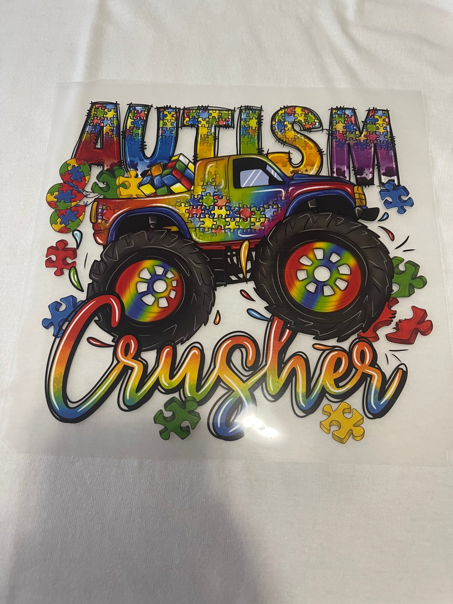 Autism Crusher-Dtf T-shirt Design
