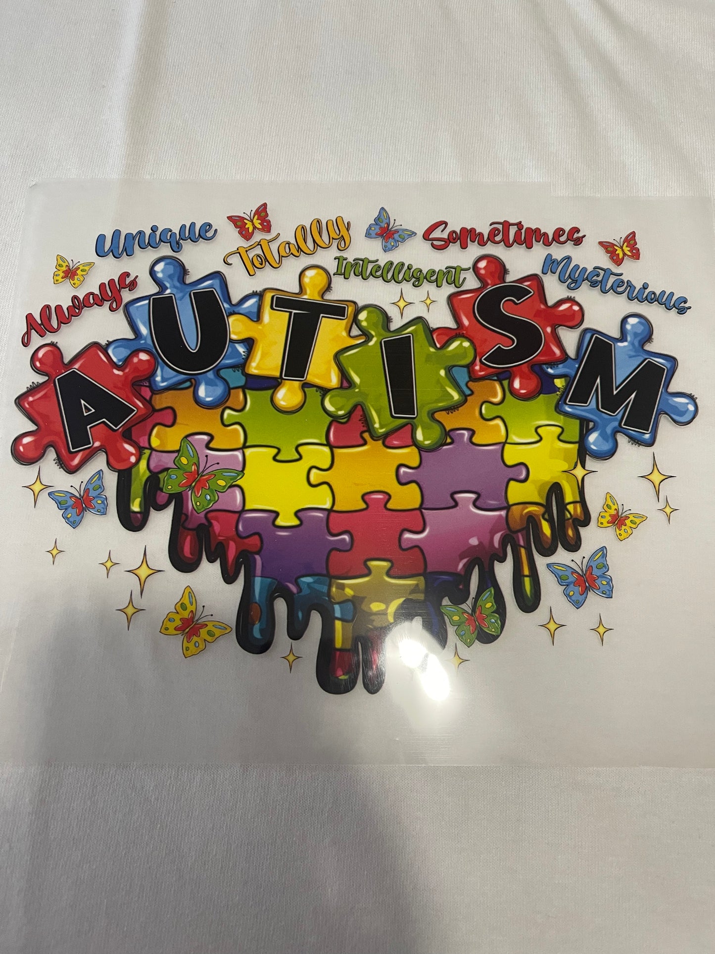 Autism Heart-Dtf T-shirt Design