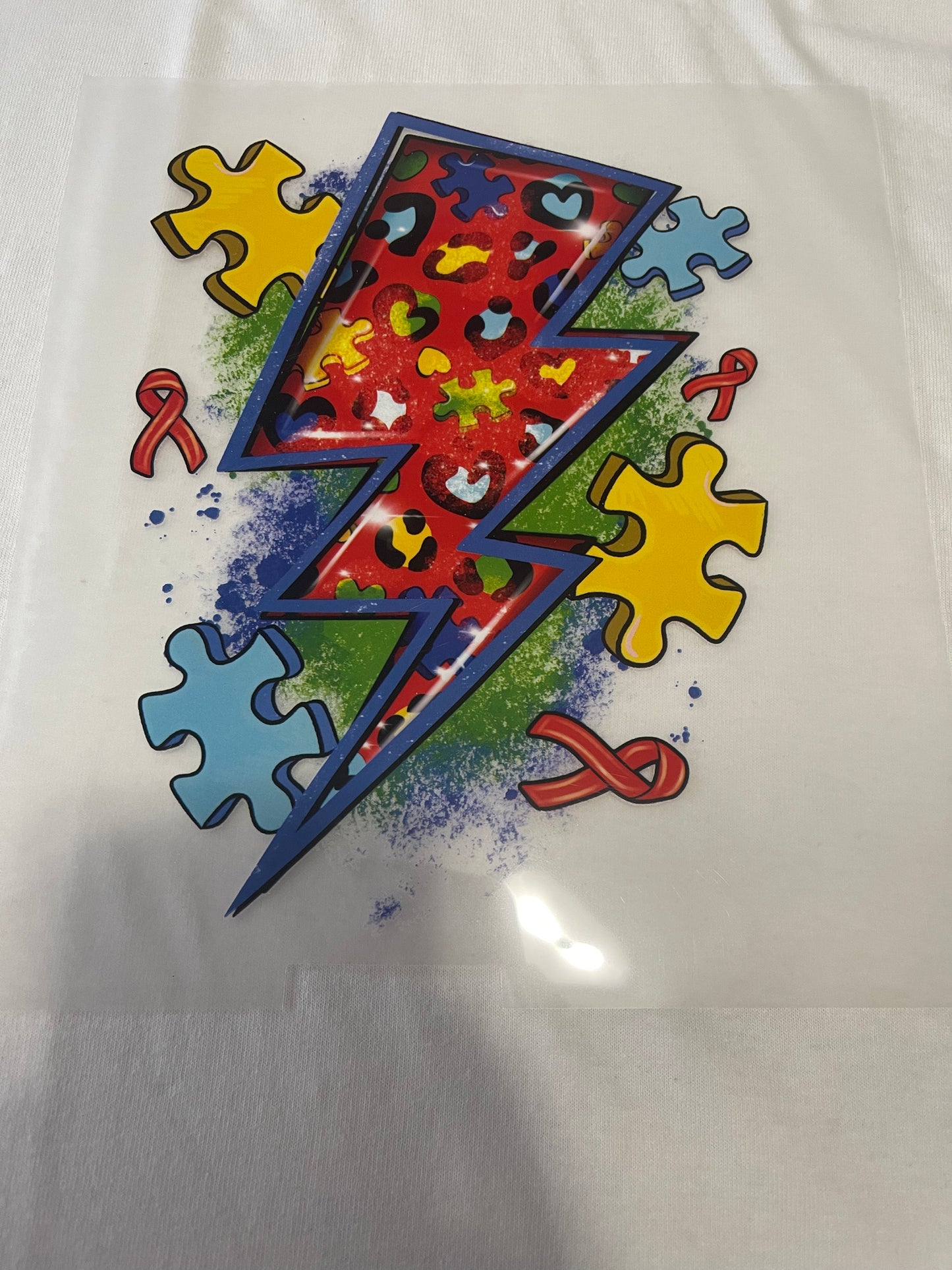 Lighting Puzzle-Dtf T-shirt Design