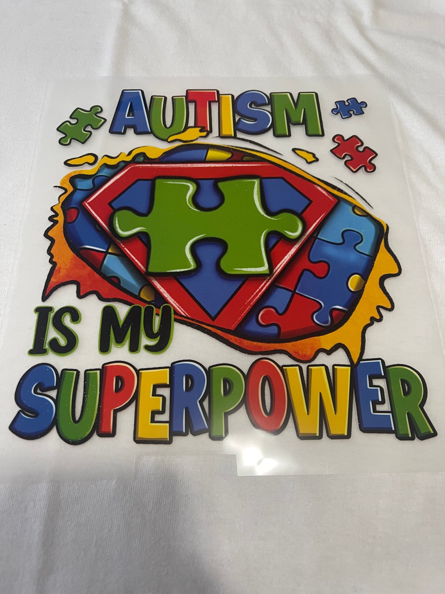 Autism Is My Superpower-Dtf T-shirt Design