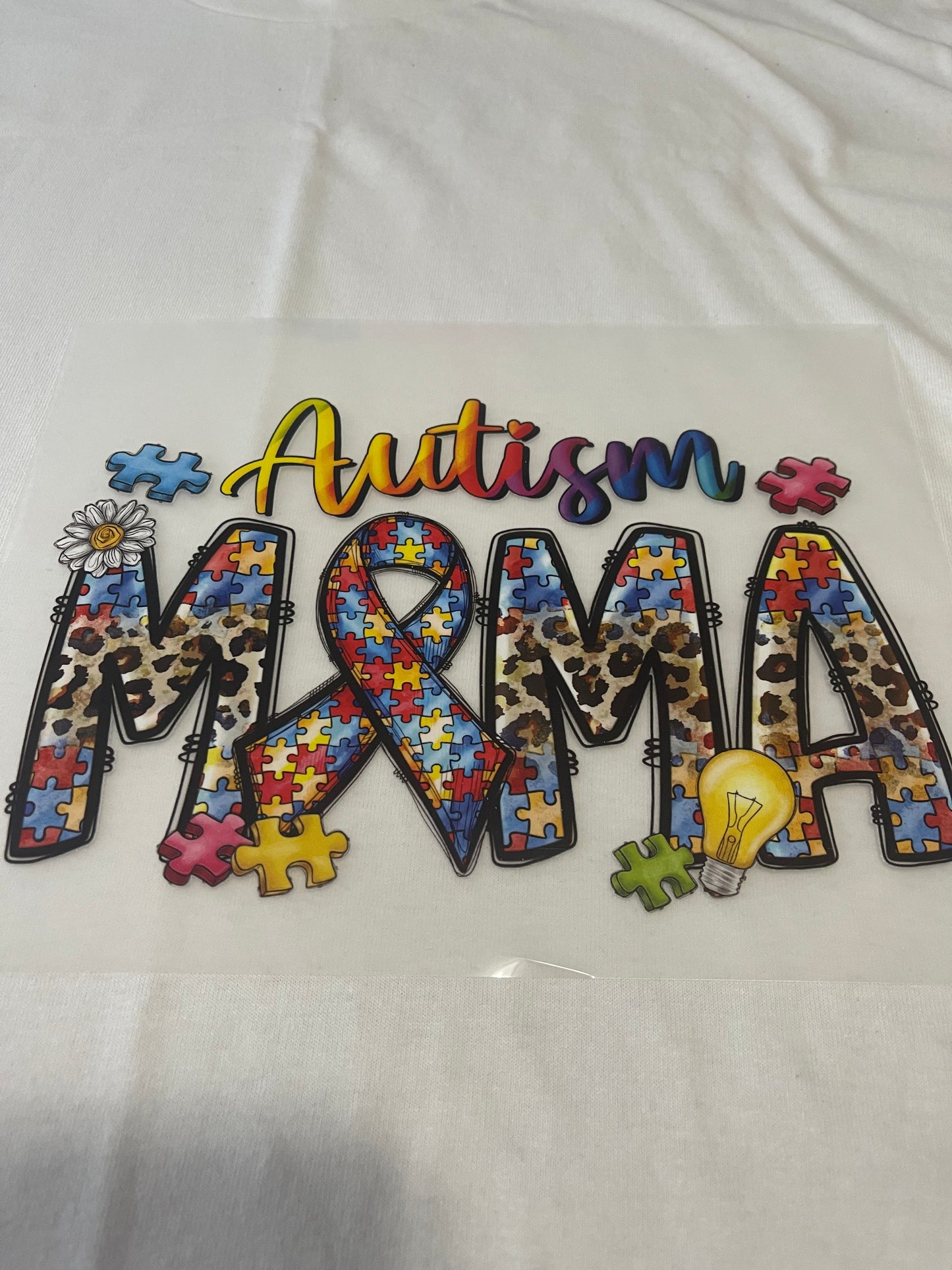 Autism Mama-Dtf T-shirt Design