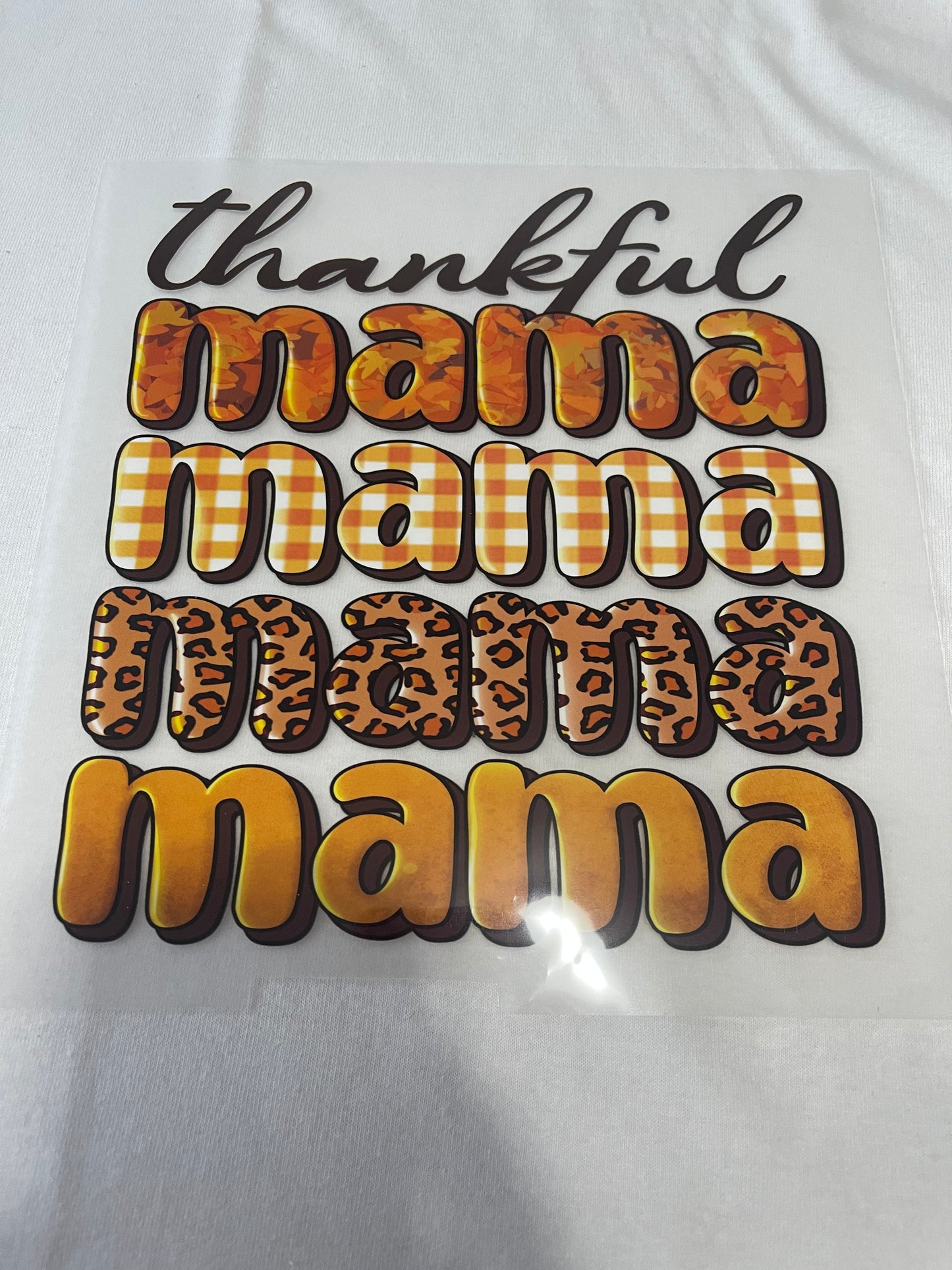 Thankful Mama-Dtf T-shirt Design