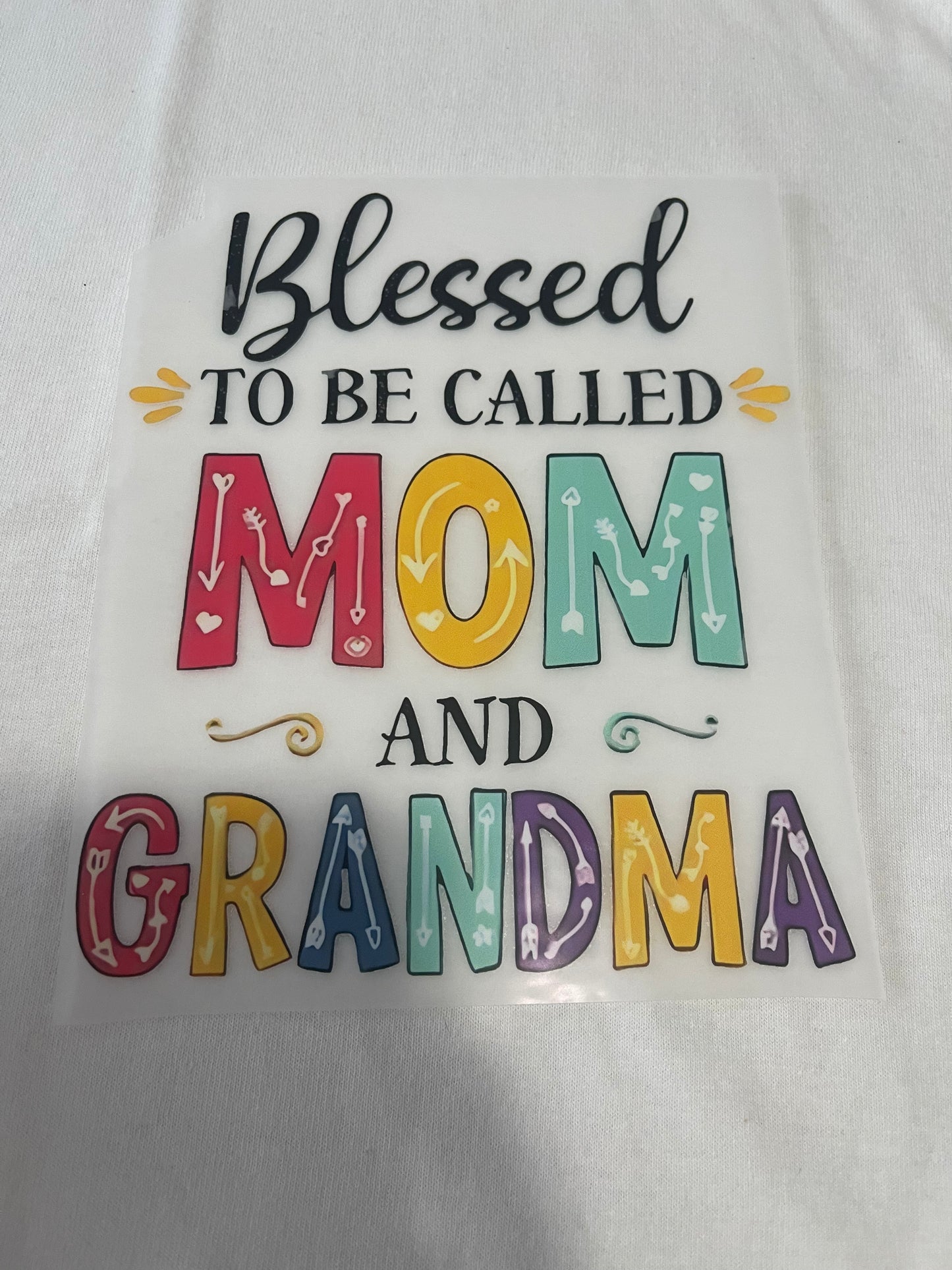 Mom And Grandma-Dtf T-shirt Design