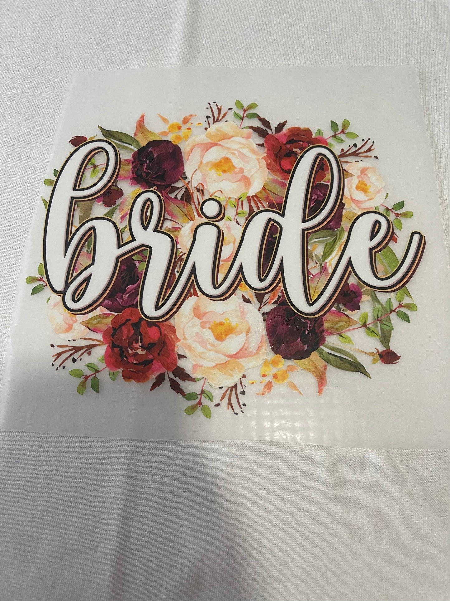 Bride Flower-Dtf T-shirt Design