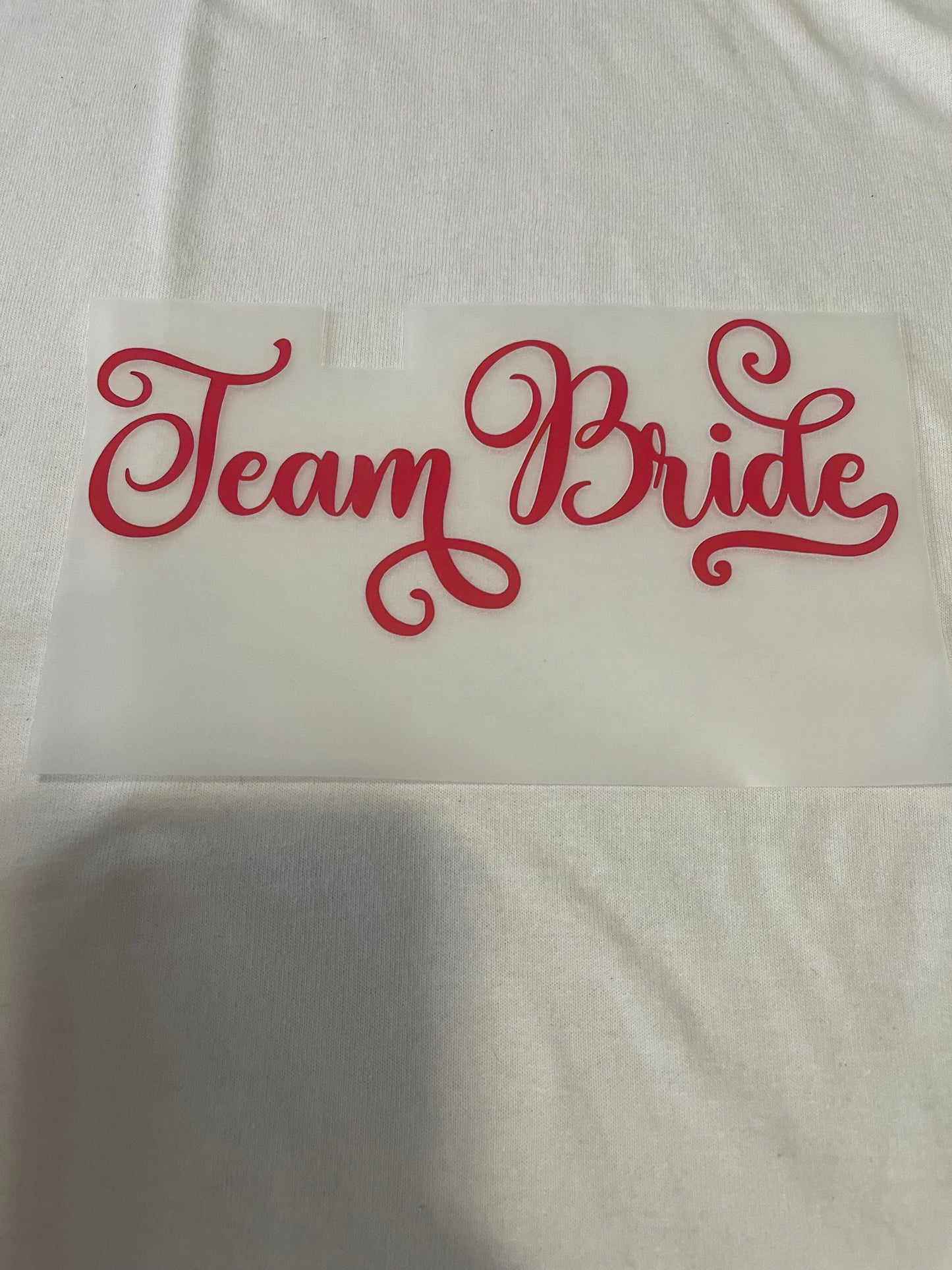 Team Bride-Dtf T-shirt Design