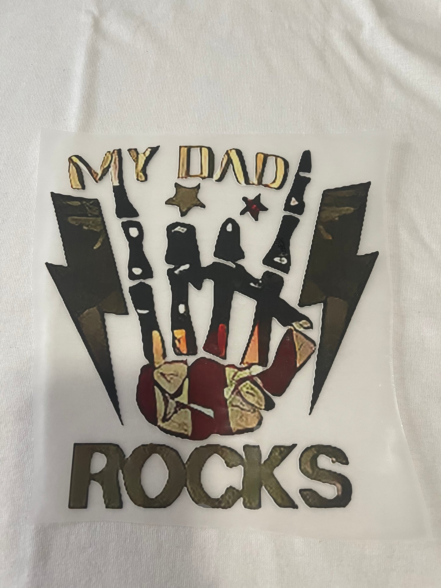 My Dad Rocks-Dtf T-shirt Design