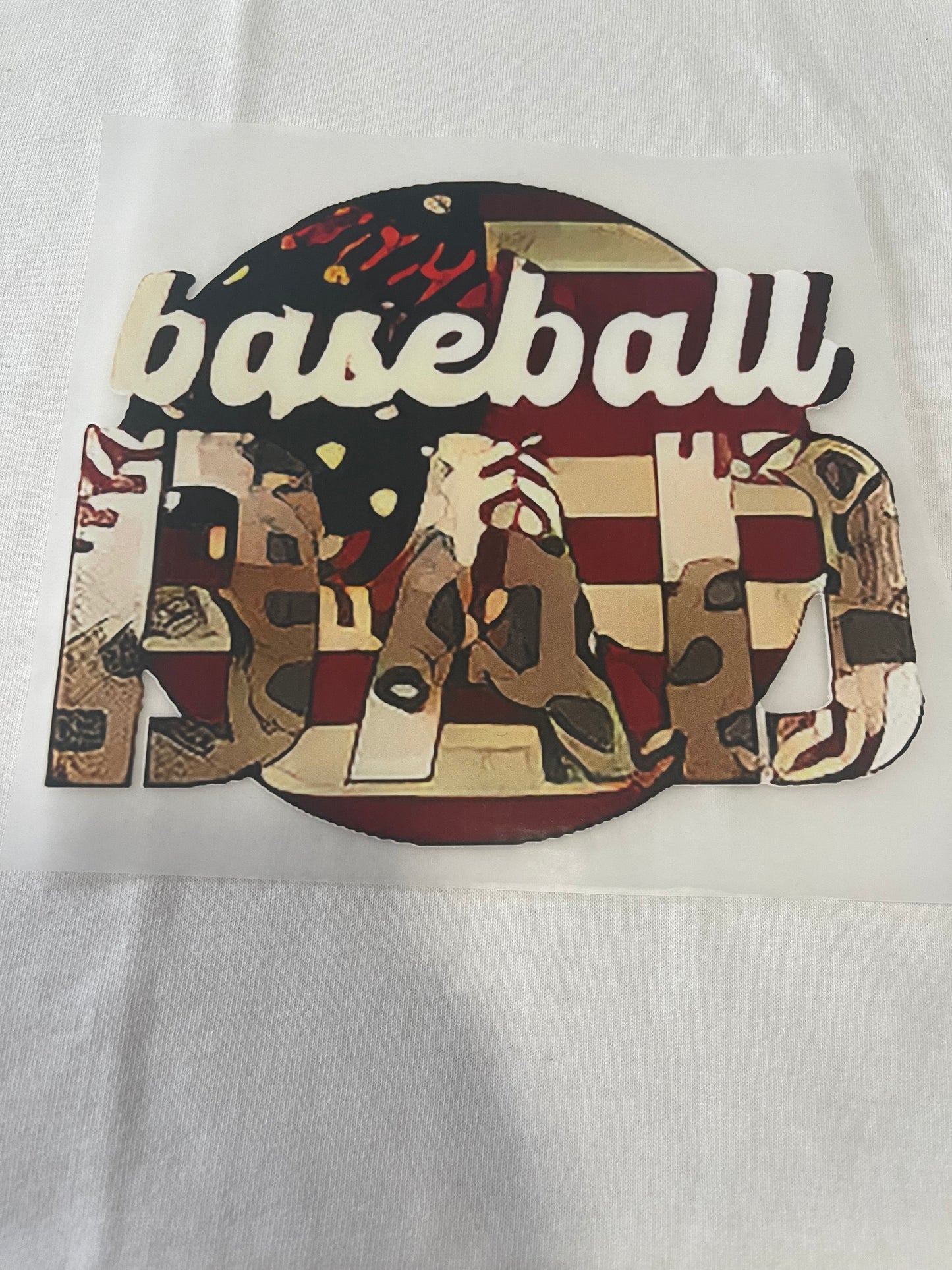 Baseball Dad-Dtf T-shirt Design