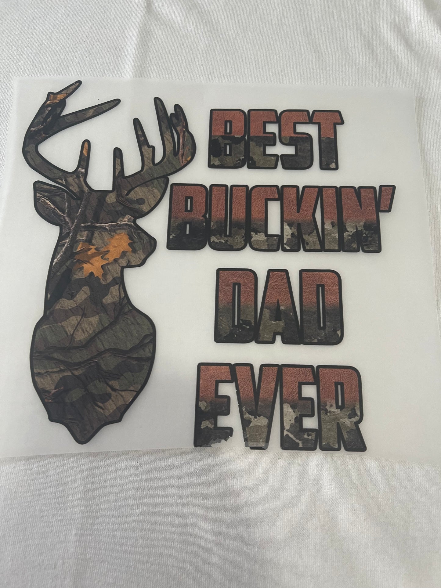 Best Buckin Dad-Dtf T-shirt Design