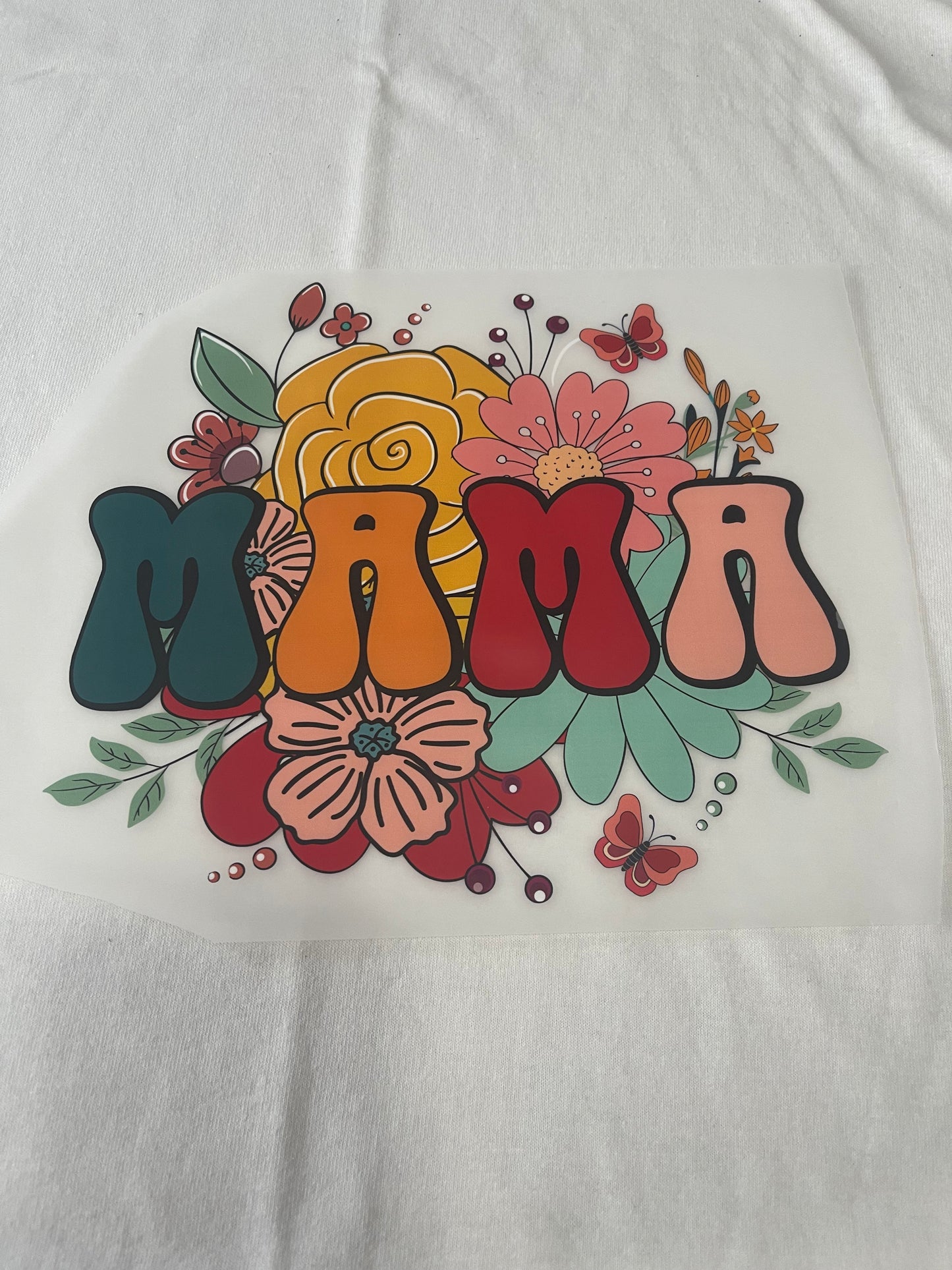 Mama Flowers-Dtf T-shirt Design