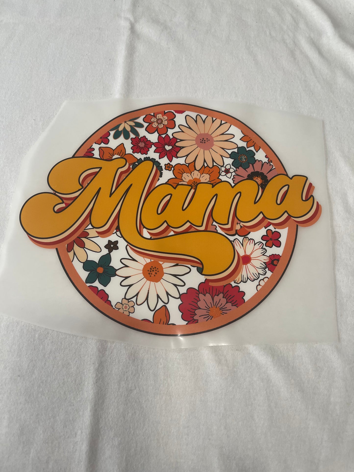 Flower Power Mama-Dtf T-shirt Design