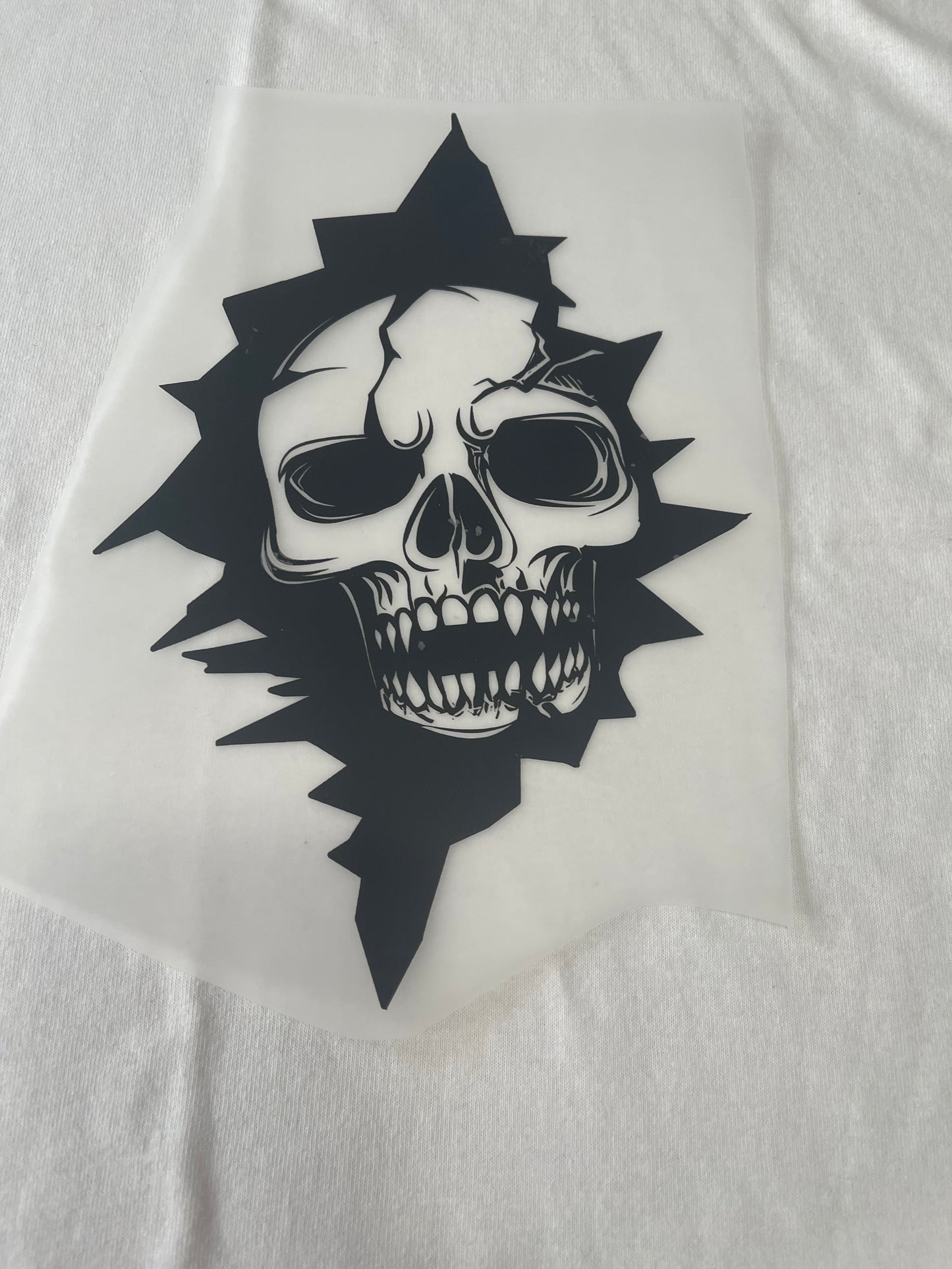 Scary Skully-Dtf T-shirt Design